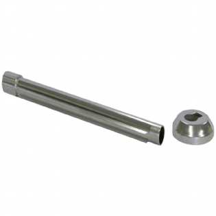 Braço Para Chuveiro Novo Horizonte 30Cm Alumínio Polido Emb 25 Peças