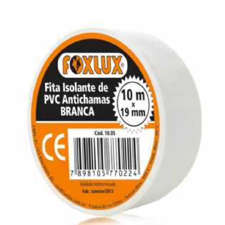 Fita Isolante 10 Metros 10 Unidades Branco - FOXLUX