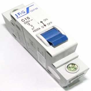 Disjuntor Unipolar Din Jng Dz47-63 C 10A