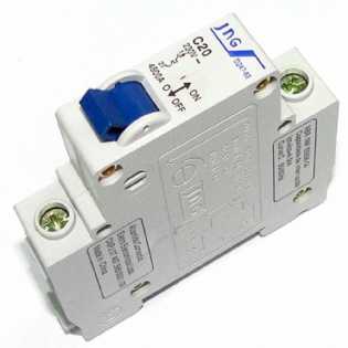 Disjuntor Unipolar Din Jng Dz47-63 C 20A