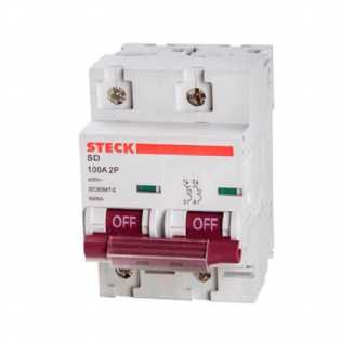 Disjuntor Bipolar Din Steck Sd2 C 100A 10Ka