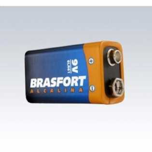 Pilha Alcalina Brasfort Bateria 9V