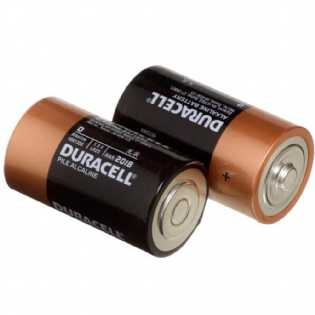 Pilha Alcalina Duracell Grande D Embalagem Com 06 Pilhas