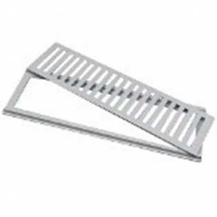 Grelha Alumínio Completa 15X50 Escovada Ac Vent