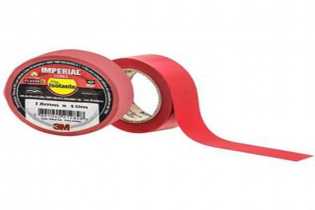 Fita Isolante 18mmx10m 10 unidades Vermelho - 3M Imperial