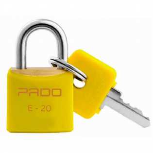 Cadeado Pado Colorido 20 Amarelo