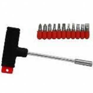 Jogo De Chave Cabo T 11 Peças Bits Eda 6Xm