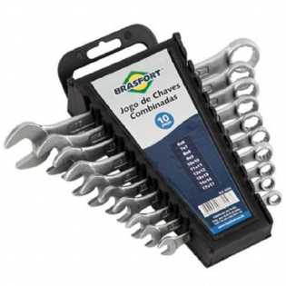 Jogo De Chave Combinada Catraca 6-17Mm 10 Peças Brasfort