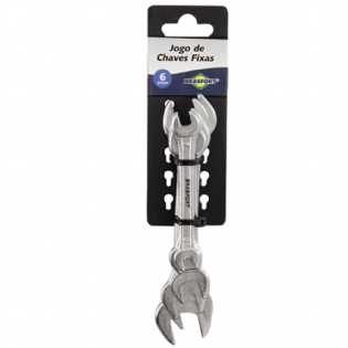 Jogo Chave Fixa Brasfort 6 A 17Mm 06Pcs