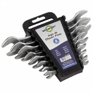 Jogo Chave Fixa Brasfort 6 A 22 08Pc