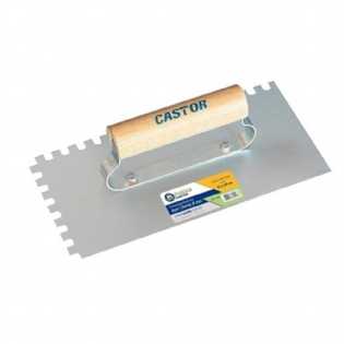 Desempenadeira De Aço Dentada Castor 12X24 Pratica