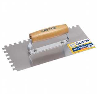 Desempenadeira De Aço Dentada Castor 12X27