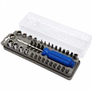 Jogo De Chave Intercambiavel Soquetes 39 Peças Brasfort