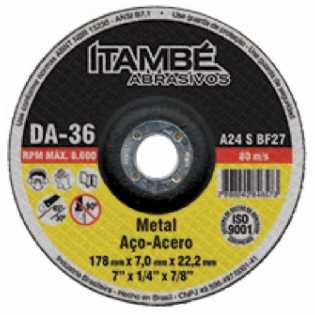 Disco De Corte Desbaste 4.1/2X7 Itambé