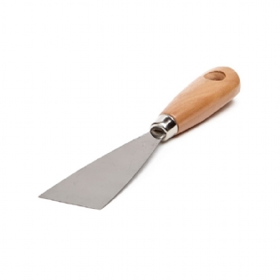 Espatula De Aço 06 Com Cabo De Madeira Castor