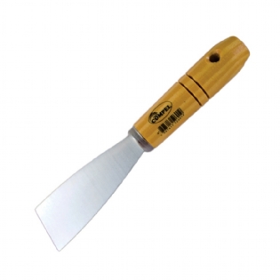 Espatula De Aço Com Cabo Madeira Compel 04 Cx 6