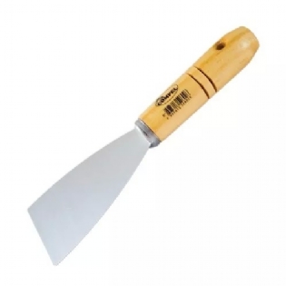 Espatula De Aço Com Cabo Madeira Compel 06 Cx 6