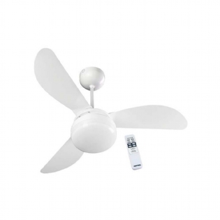 Ventilador De Teto 3 Pás Fenix Com Controle 127V Branco Ventisol