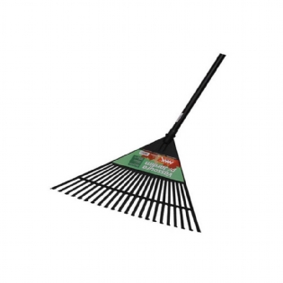Vassoura Para Grama Max Plástico Grande Com Cabo 13310 Preto