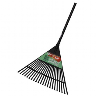Vassoura Para Grama Max Plástica Com Cabo 17610 Preto