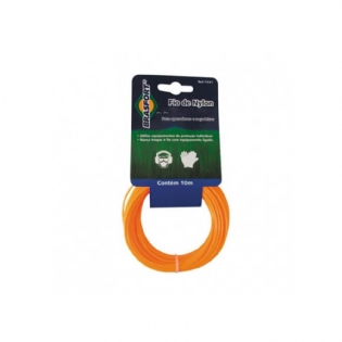 Fio De Nylon Brasfort 3,00Mm / 10M Para Cortador De Grama 7536