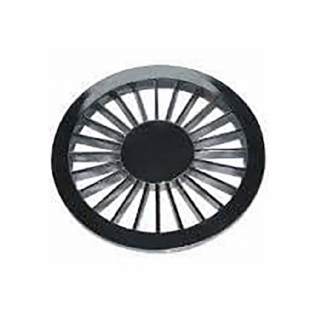 Grelha Plástica Redonda Cromada 10X10 Luconi