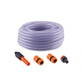 Mangueira Trançada 1/2" Transp 30M +Acess  - Force Line