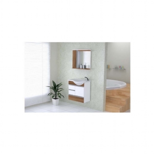 Toucador Rorato Florence Nogal 2 Gavetas E Espelho