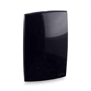 Placa Com Suporte 4X2 Cega Preto Rubi - Force Line