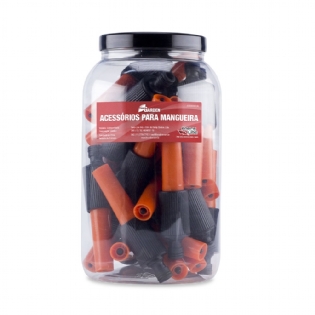 Pote Com 25 Peças Esguicho Regulável Engate Rápido  - Force Line