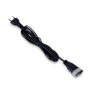 Extensão Cordão Prolongador 10A 3M Bivolt Preto - Force Line