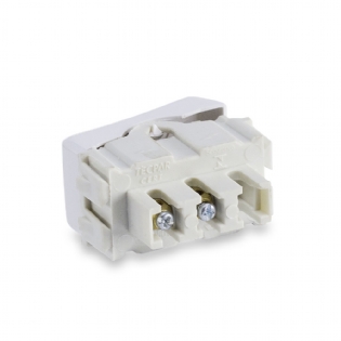 Módulo Interruptor Pulsador Minuteria 10A 250V Branco Rubi - Force Line