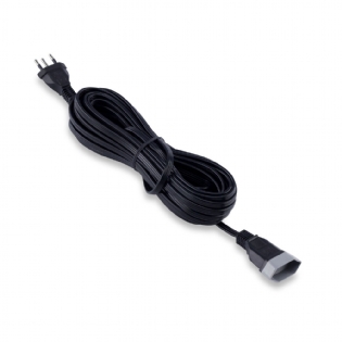 Extensão Cordão Prolongador Tripolar 10A Preto 10 Metros - Force Line