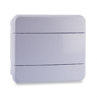 Quadro De Distribuição P/ Embutir P/ 8 Disjuntores Din Branco - Force Line