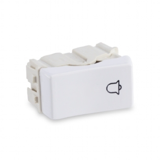 Módulo Interruptor Pulsador Campainha Branco - Force Line