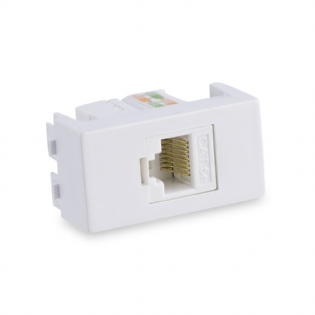 Módulo Pró Tomada Rede Rj45 Cat 5E Branco Rubi - Force Line