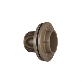 Adaptador Com Flange Fortlev B 3/4 Marrom Para Caixa D Água Caixa Com 10