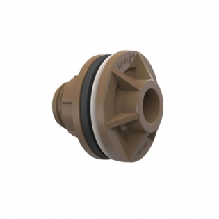 Adaptador Com Flange Tigre A 1/2 Marrom Para Caixa D Água