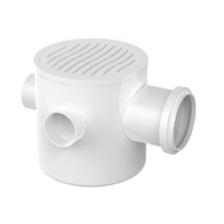 Caixa Sifonada Tigre Redonda Branco 10X10X50