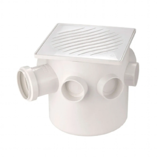 Caixa Sifonada Tigre Quadrada Branco 15X15X50