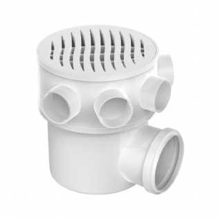 Caixa Sifonada Tigre Girafácil Redonda Branco 10X14X5