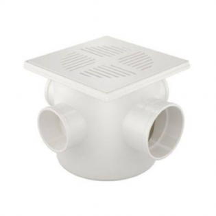 Caixa Sifonada Fortlev Quadrada Branco 10X10X50