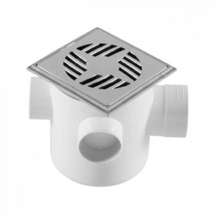 Caixa Sifonada Astra Cs2 Quadrada Cromado 10X10X50