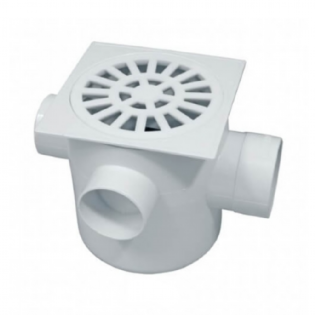 Caixa Sifonada Astra Cs1 Quadrada Branco 10X10X50