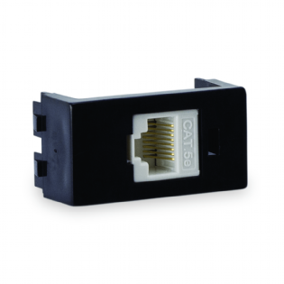 Módulo Tomada Telefone Rj-45 Cat E Preto Rubi - Force Line