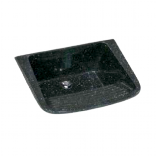 Tanque 55X41Cm Preto Mármore Sintético Granitado A.J.R.