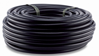 Mangueira Água Ar Trançada 1/4 300 Psi Preta 100M  - Force Line