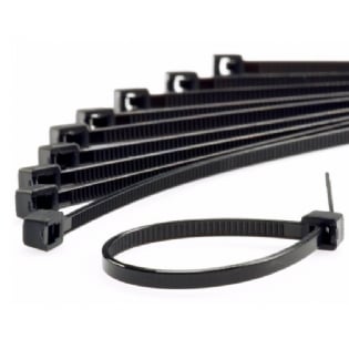 Abraçadeira De Nylon 2,5X100Mm Com 100 Un Preta  - Force Line