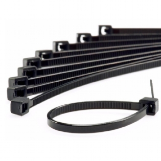 Abraçadeira De Nylon 3,6X300Mm Com 100 Un Preta  - Force Line