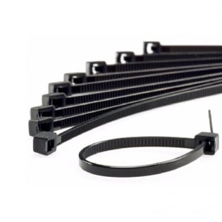 Abraçadeira De Nylon 2,5X150Mm Com 100 Un Preta  - Force Line